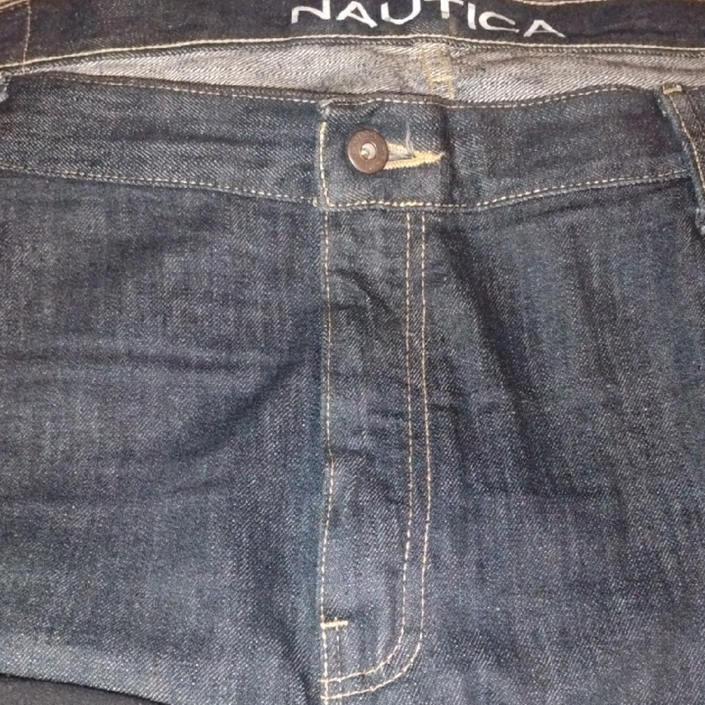 Nautica Men’s Navy Straight-Leg Jeans
